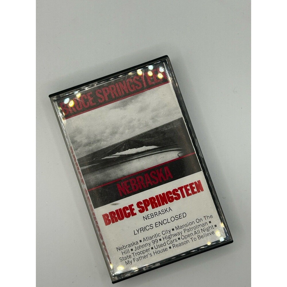 BRUCE SPRINGSTEEN: nebraska COLUMBIA Cassette With Lyrics Vintage 1982